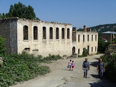 Vojnou zničené mesto Šuša. Foto: Flicr