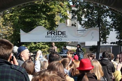 Belgrade pride 2010; Photo via Wikimedia Commons