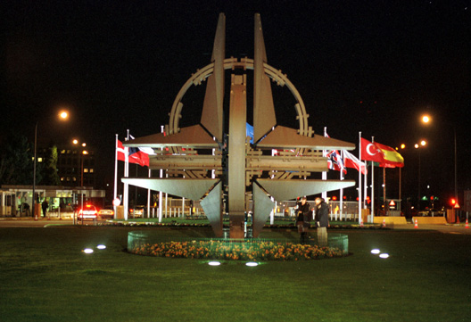 Symbol of NATO, Brussels; Photo by NATO